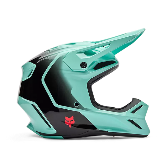 קסדה לאופנוע שטח/טרקטורון פוקס וי 3 תכלת/שחור FOX V3 Drip V26