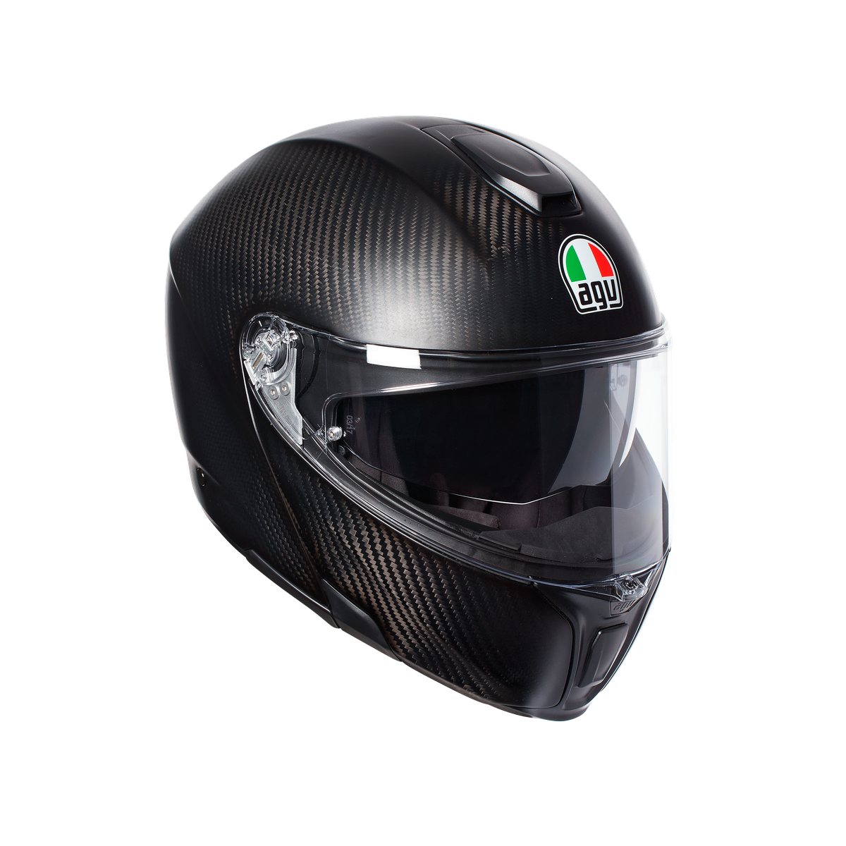 קסדה נפתחת AGV דגם SPORTMODULAR PLK צבע MATT CARBON