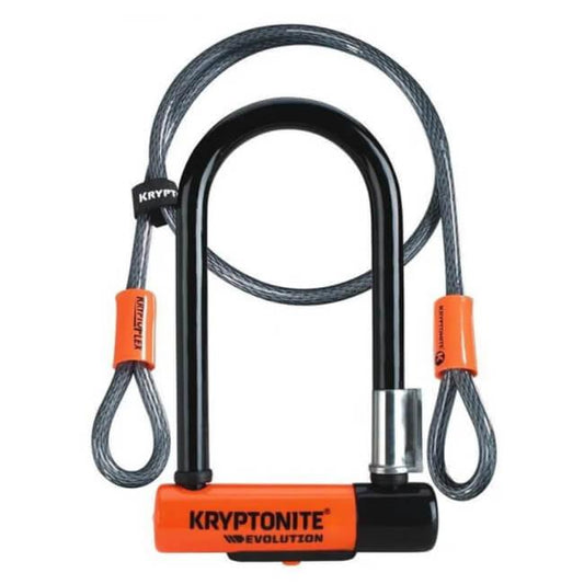 מנעול קריפטונייט לקורקינט ואופניים Kryptonite – Evolution Mini U-Lock + כבל