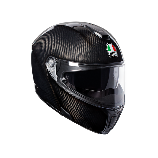 קסדה נפתחת AGV דגם SPORTMODULAR PLK צבע GLOSSY CARBON