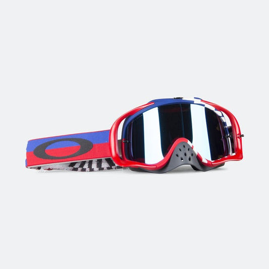 Oakley משקפי אבק Crowbar Braking Bumps MX – כחול אדום לבן