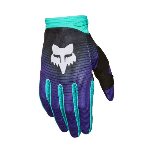 כפפות רכיבה פוקס סגול  טורקיז - FOX 180 COLLECT GLOVE V26